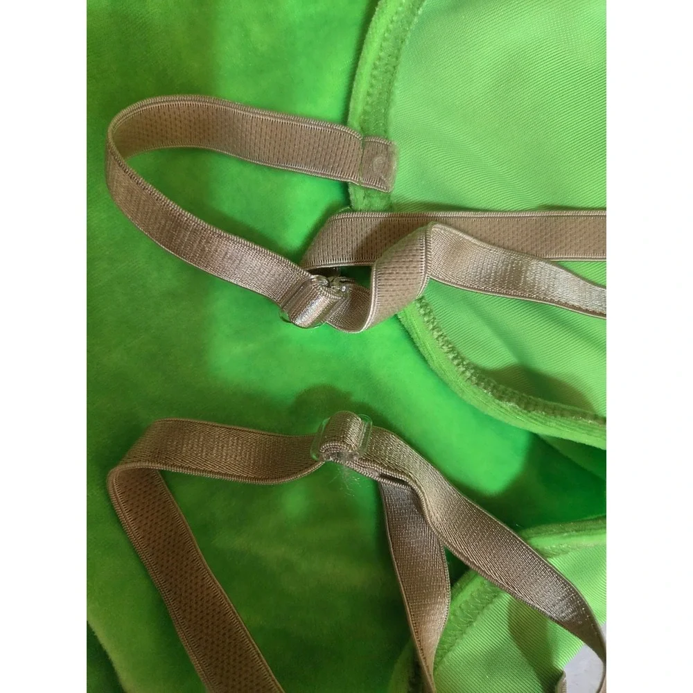 387 Girls Neon Green Pink Clown Costume Dress Tutu Polka Dot Leggings